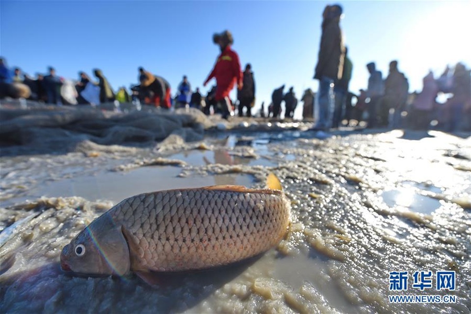 Lễ hội đánh cá trên băng ở hồ Chagan có từ hàng nghìn năm nay