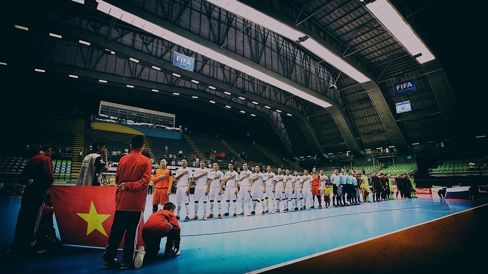 Lần đầu tiên trong lịch sử, quốc ca Việt Nam vang lên 4 lần, ở 4 trận đấu tại một VCK World Cup