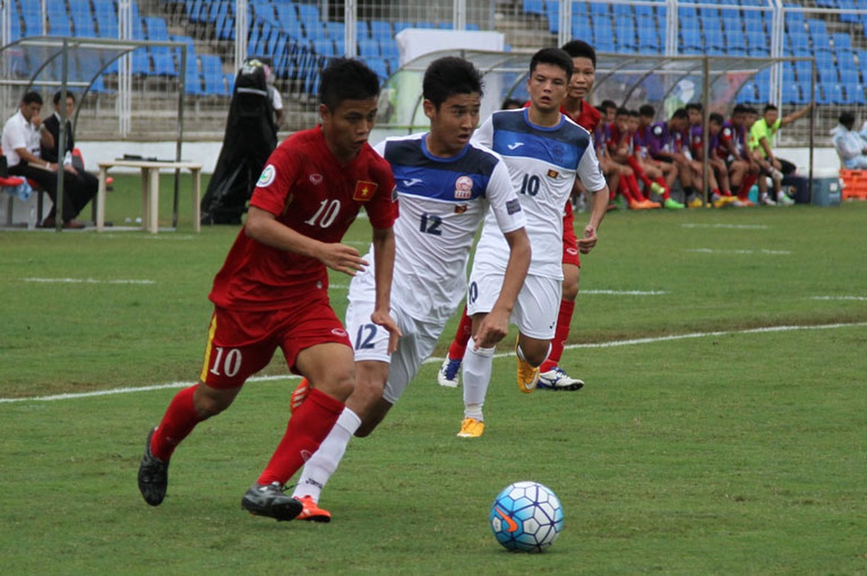 U16 Việt Nam từng đánh bại Kyrgyzstan tại vòng bảng