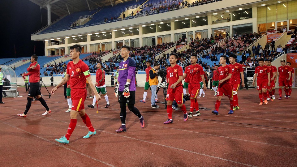 Đội hình xuất quân của đội tuyển Việt Nam trước Indonesia nhiều khả năng cũng là đội hình chính tại AFF Cup 2016 (ảnh: Gia Hưng)