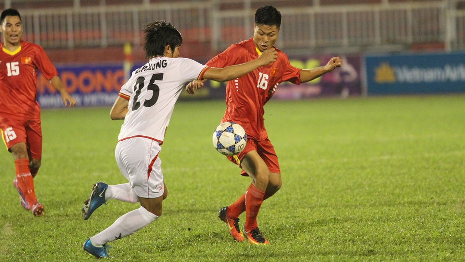 U21 Việt Nam chia điểm với Myanmar trong ngày khai mạc giải U21 quốc tế (ảnh: Trọng Vũ)