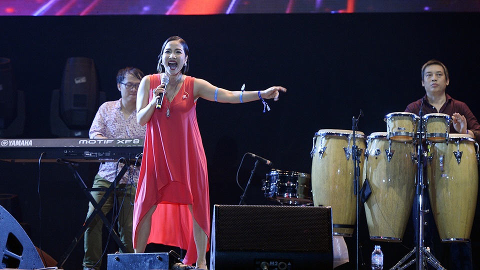 Phần trình diễn máu lửa của Mỹ Linh.