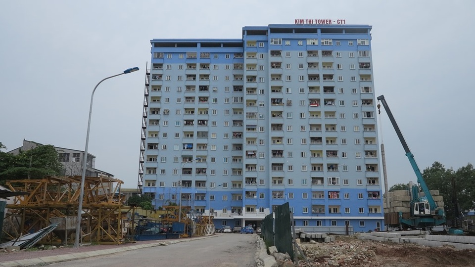 Toàn cảnh khu chung cư Kim Thi.