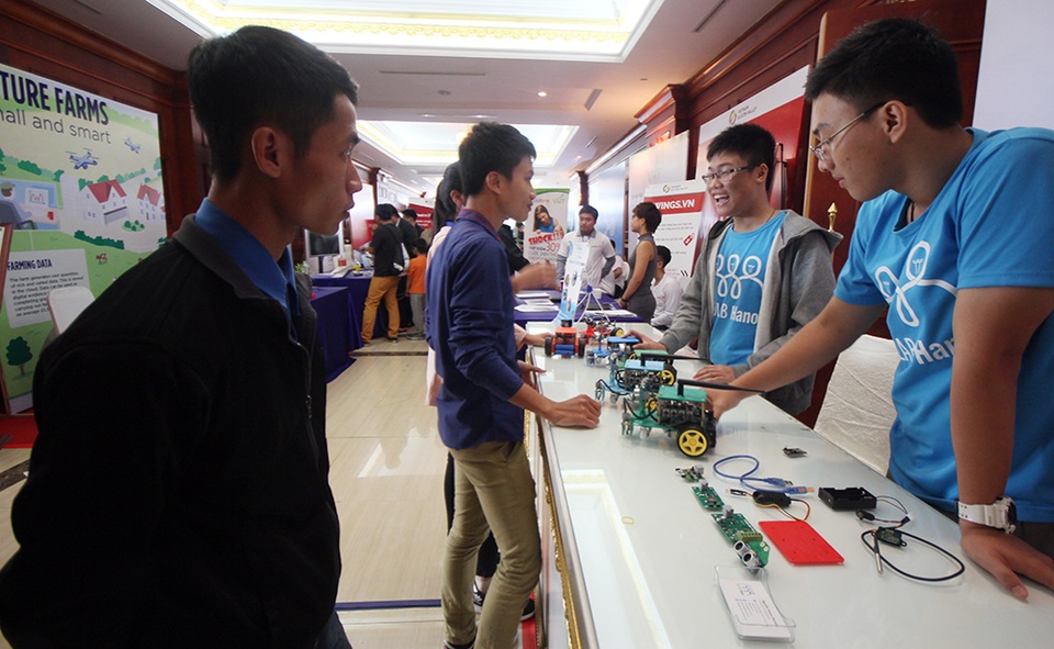 Các sản phẩm, ý tưởng tại Techfest 2016 khá phong phú.