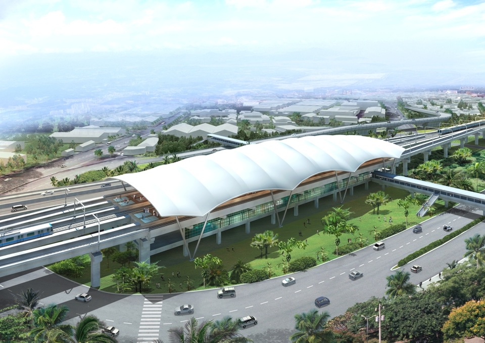 Kiến nghị trình Quốc hội dự án metro hơn 41.000 tỷ đồng - 1 Phối cảnh nhà ga Tân Cảng - điểm kết thúc của tuyến metro số 5 (gần cầu Sài Gòn)