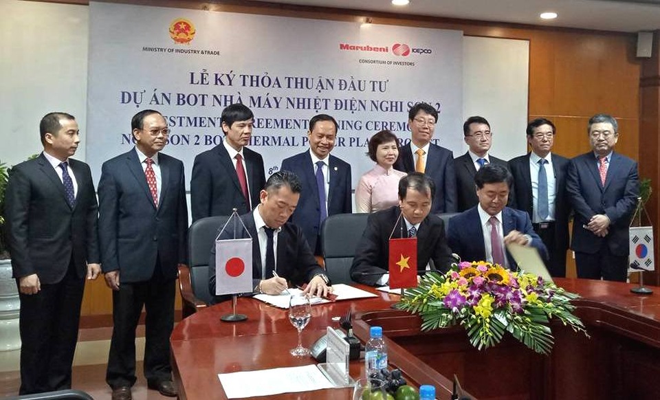 Sắp có thêm nhà máy nhiệt điện 2,3 tỷ USD - 1 Lễ ký kết thoả thuận đầu tư dự án nhiệt điện Nghi Sơn 2.