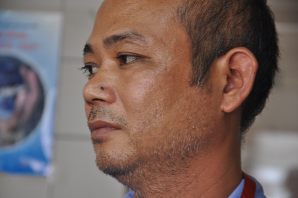 Anh Bình chồng chị đã đi vay 100 triệu cứu vợ giờ không vay tiếp được nữa.