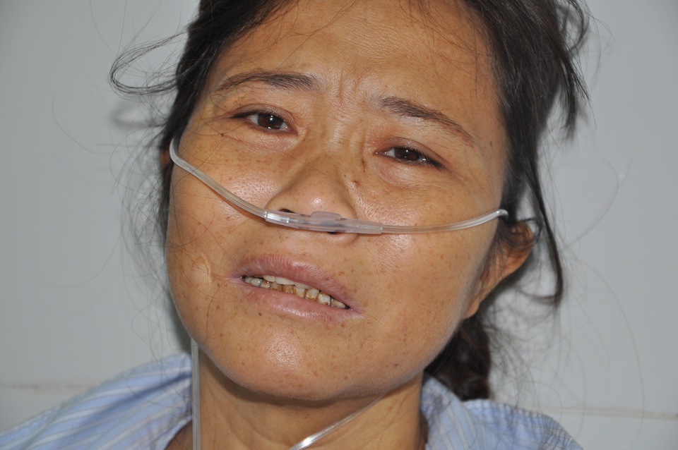 Chị cầu xin sự giúp đỡ để được sống tiếp.