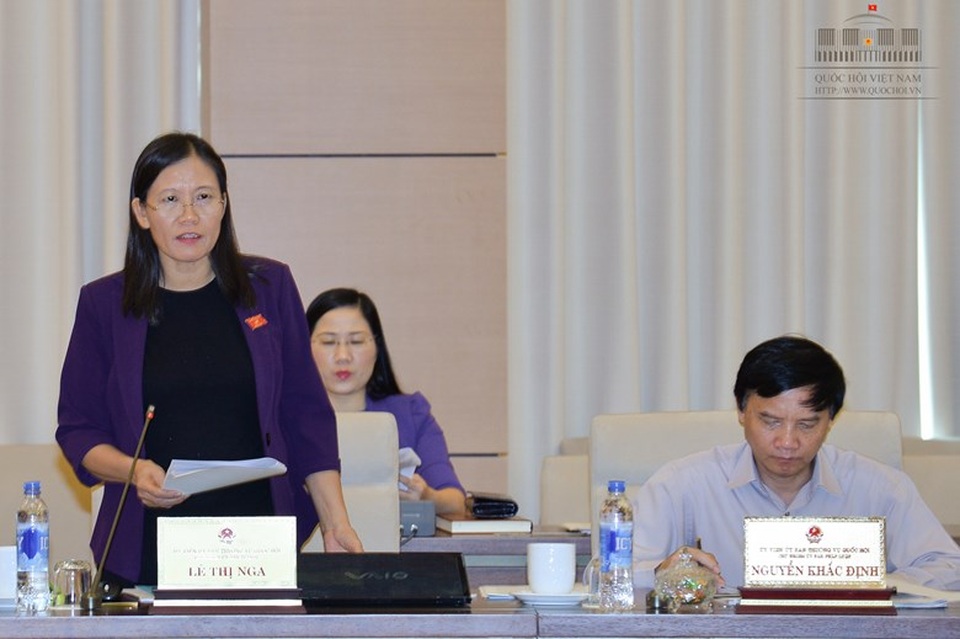 Bà Lê Thị Nga - Chủ nhiệm Ủy ban Tư pháp (Ảnh: Quochoi.vn)