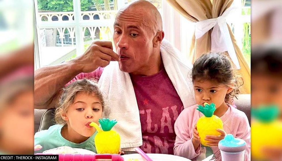 The Rock Dwayne Johnson: A muscular hero who loves, pampers his wife, loves children - 8