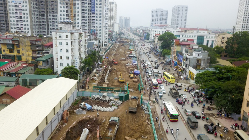 Toàn cảnh tuyến đường trên cao gần 10.000 tỷ "giải cứu" giao thông Ngã Tư Sở - cầu Vĩnh Tuy - 13 Toàn cảnh tuyến đường trên cao gần 10.000 tỷ "giải cứu" giao thông Ngã Tư Sở - cầu Vĩnh Tuy - 13