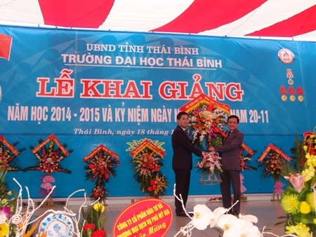 Trường Đại học Thái Bình long trọng tổ chức Lễ Khai giảng năm học mới - 2 Ông Phạm Ngọc Phương Chánh văn phòng Bộ GD-ĐT (