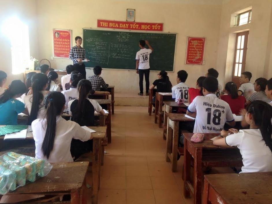 Một lớp học ôn của Câu lạc bộ Gia sư Thủ khoa