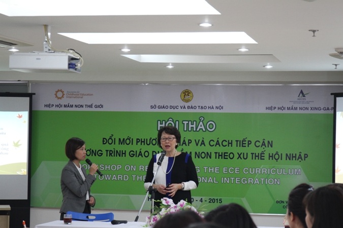 Hà Nội: Tiếp cận chương trình giáo dục mầm non quốc tế - 1 TS. Christine Chen chia sẻ phương pháp giáo dục mới tại hội thảo