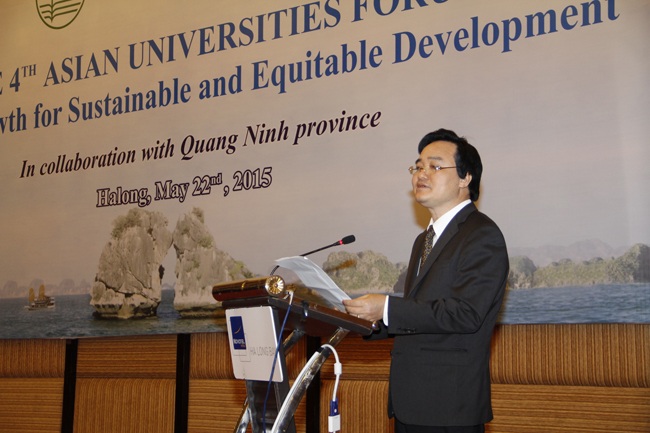 Khai mạc diễn đàn các trường Đại học Châu Á lần thứ 4 - 3 Giám đốc Đại học Quốc gia Hà Nội Phùng Xuân Nhạ