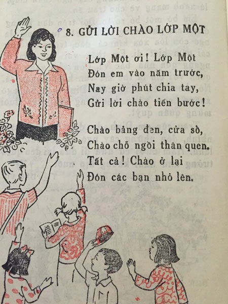 Tranh luận bài thơ "Gửi lời chào lớp Một" là của ai - 2 Bài
thơ Gửi lời chào lớp Một trong Sách tập đọc năm 1981