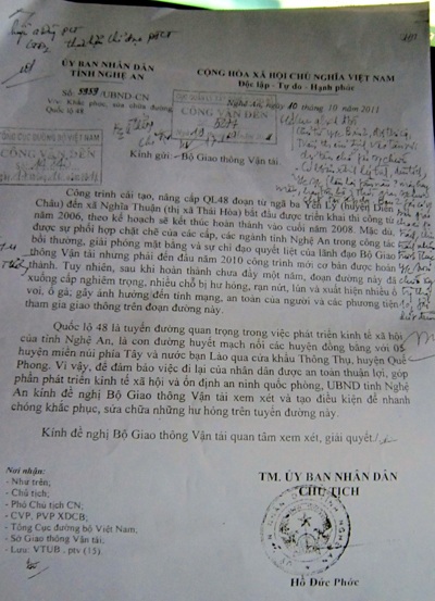 Sẽ tu sửa xong quốc lộ 48 vào cuối tháng 11 - 3