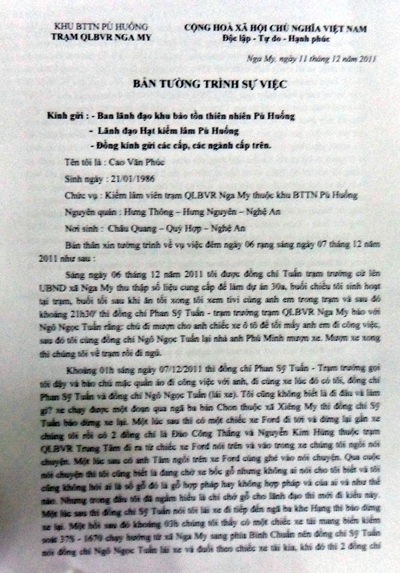 Vụ lật xe gỗ thảm khốc: Đình chỉ công tác hai kiểm lâm  - 1