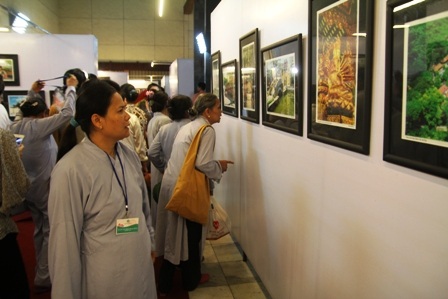 Ngay sau lễ khai mạc Tuần văn hóa Phật giáo đã diễn ra triển lãm ảnh nghệ thuật Chùa Việt