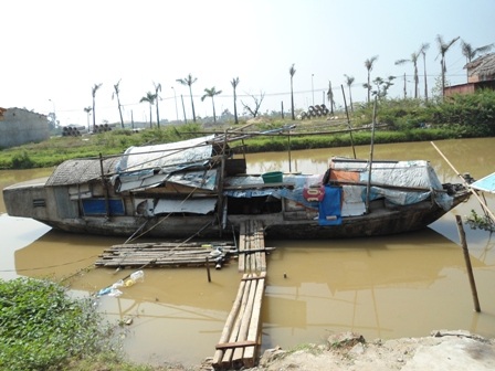 Căn nhà của gia đình thân nhân 3 liệt sỹ trên sông Cửa Tiền (TP Vinh)