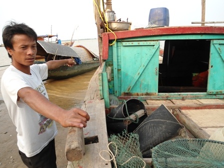 Anh Trần Xuân Quảng nhớ lại phút giây nhảy xuống khỏi con thuyền bị chìm