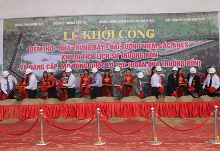 Khởi công xây dựng Khu di tích Truông Bồn và dự án nâng cấp, cải tạo quốc lộ 15A