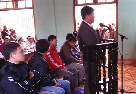 Lái xe khai tại phiên tòa.