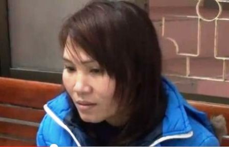 Đối tượng Lê Thị Nhàn tại cơ quan công an