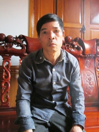 Ông Nguyễn Văn Phượng, con cụ Trần Thị Nhung bức xúc trình bày sự việc của gia đình mình