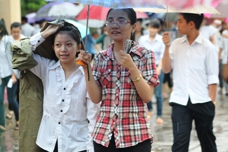 Thí sinh tự tin hoàn thành môn Ngoại ngữ.