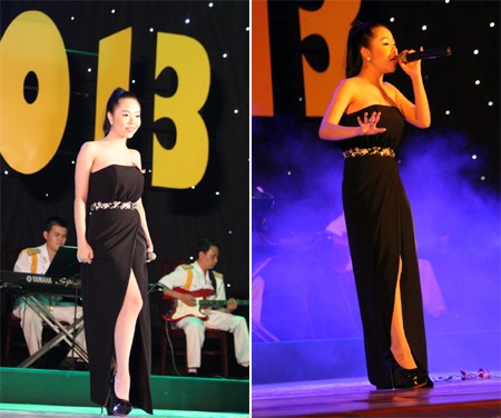 Thí sinh Nguyễn Thị Mai Phương (SBD 20) thể hiện hai ca khúc: