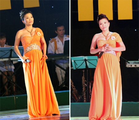 Thí sinh mang SBD 84 - Trần Thị Trang thể hiện hai ca khúc: