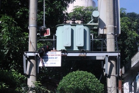 Trạm biến áp nơi xảy ra vụ việc