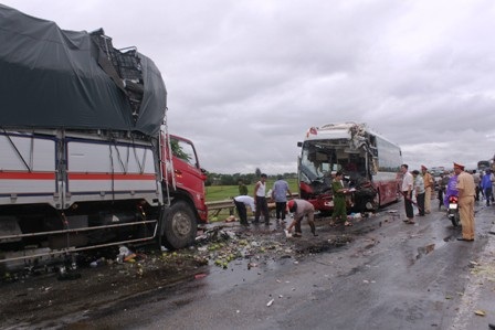Vụ tai nạn xảy ra trên đường tránh TP vào chiều ngày 8/9