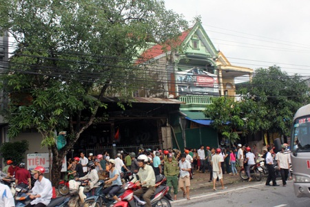 Xưởng gò hàn H.H. - nơi xảy ra vụ nổ kinh hoàng làm 1 người trọng thương.