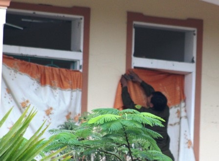 Hiện trường được phong tỏa