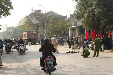 Hiện trường vụ tai nạn 