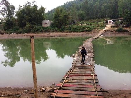 Khúc sông - nơi Khánh cứu sống nữ sinh