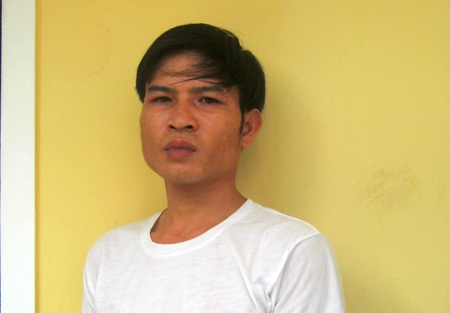 Đối tượng Trần Xuân Thanh tại cơ quan công an huyện Thanh Chương