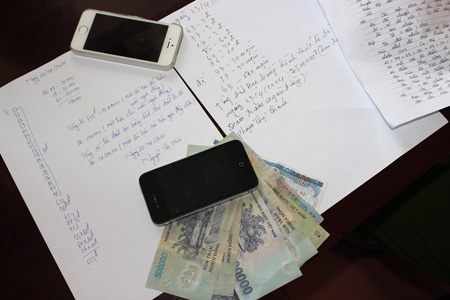 Các tang vật của vụ án