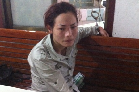 Nữ quái Nguyễn Thị Thìn tại cơ quan công an