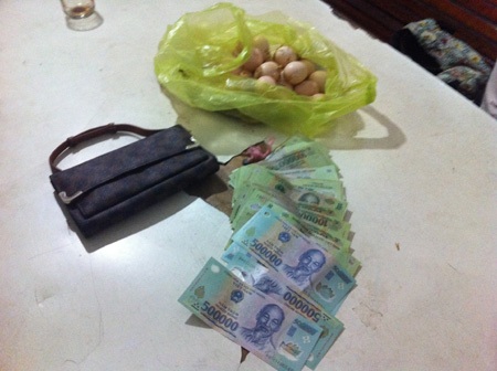 Tang vật cơ quan công an thu giữ từ Thìn