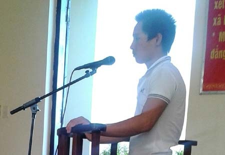 Kẻ đánh chết bảo vệ đồng ruộng lĩnh 5 năm tù - 1 Bị cáo Nguyễn Văn Tuấn tại phiên tòa sơ thẩm ngày 25/6