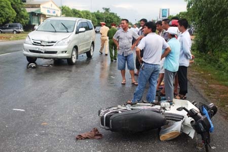 Hiện trường vụ tai nạn 