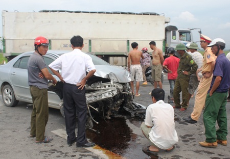 Nhiều hành khách trên xe khách giường nằm được một phen hú vía 