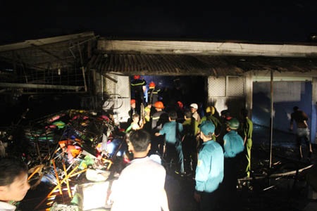Hiện trường vụ cháy 