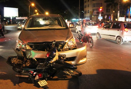 Hiện trường vụ tai nạn 