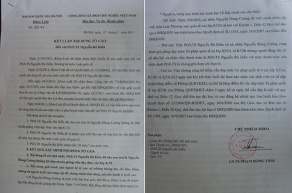 Công bố kết luận vụ giảng viên bị sinh viên tố “bán điểm ăn tiền” - 1 Công bố kết luận vụ giảng viên bị sinh viên tố “bán điểm ăn tiền” - 1