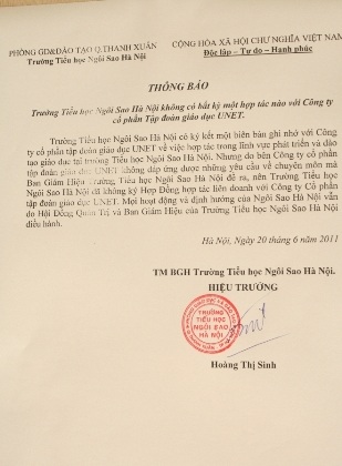 Lình xình quanh vụ “mất của” tại trường tiểu học Ngôi Sao - 3 Lình xình quanh vụ “mất của” tại trường tiểu học Ngôi Sao - 3
