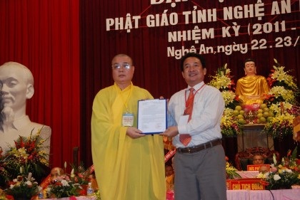 Long trọng Đại hội Đại biểu Phật giáo tỉnh Nghệ An lần thứ nhất - 5